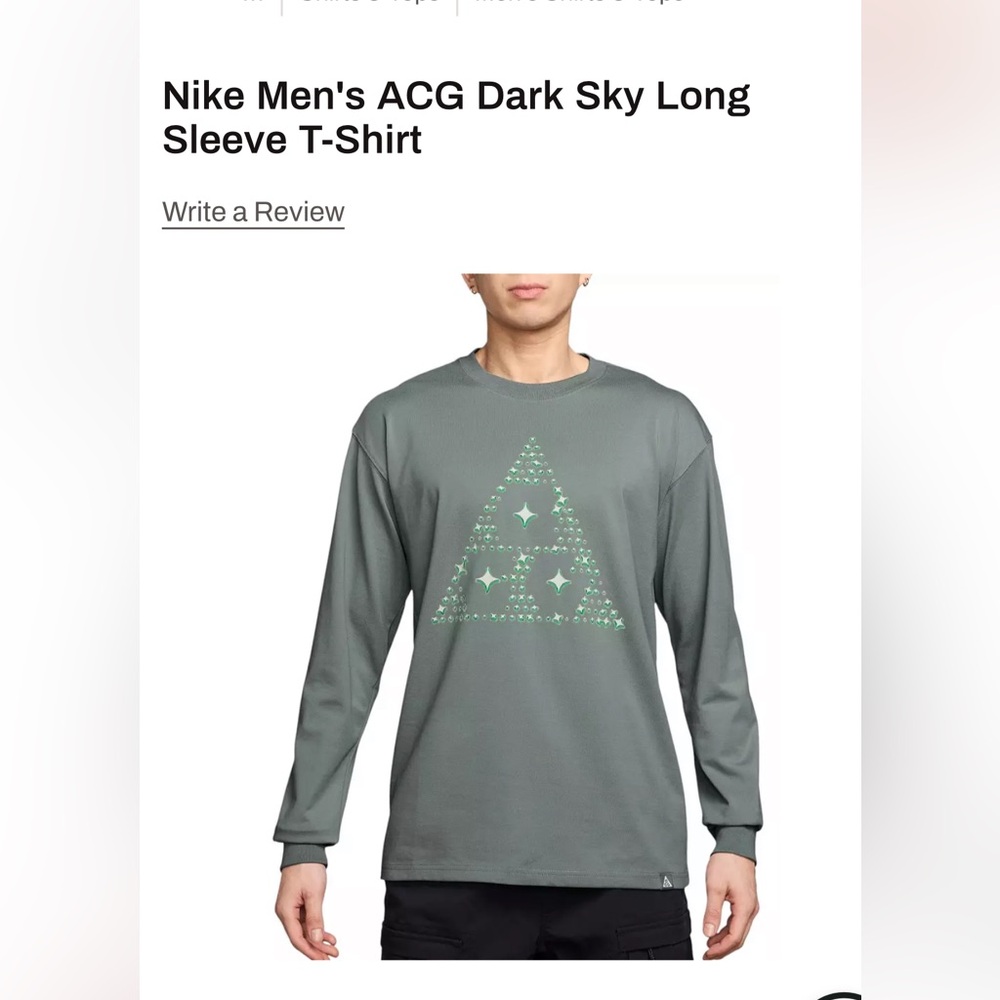 Nike Men’s ACG Dark Sky Long Sleeve T-Shirt - Picture 2 of 5